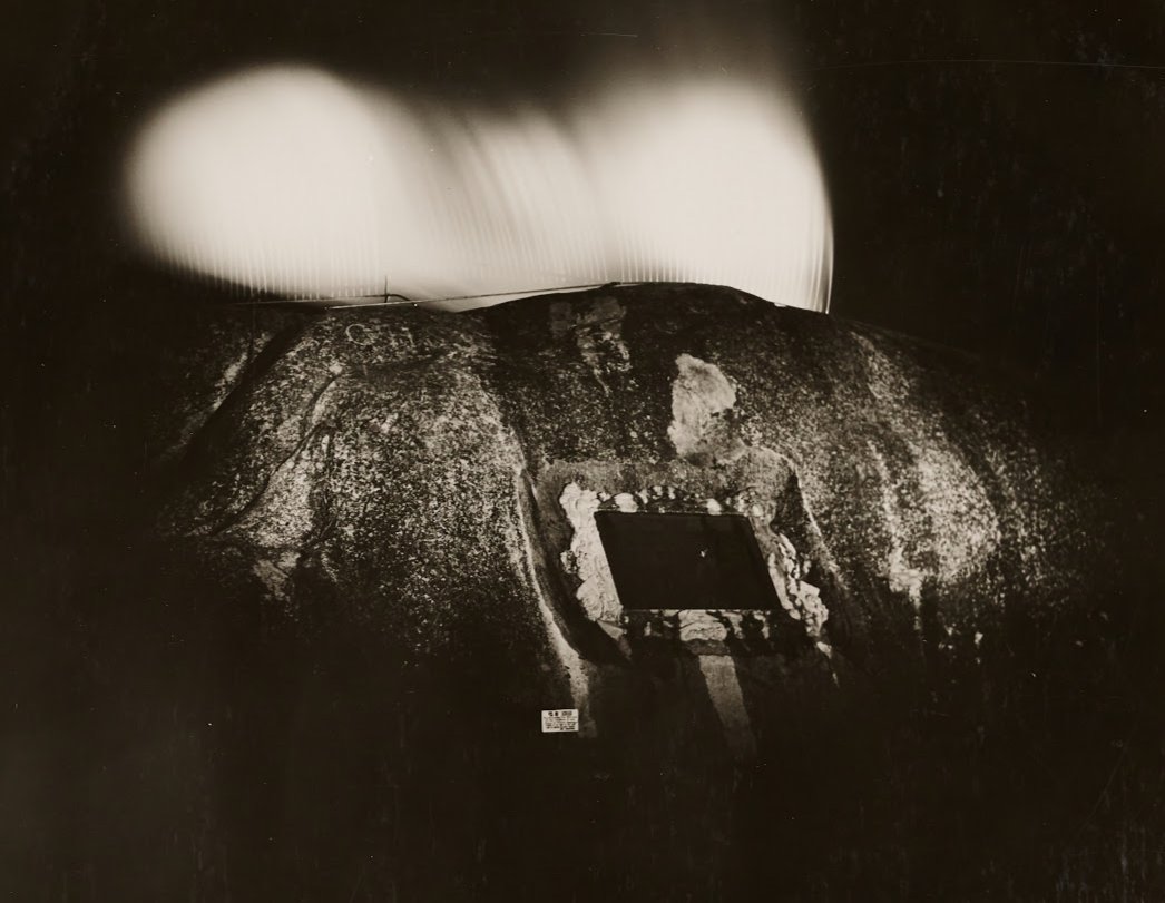 Tablet Rock artificial light at night Stage Fort Park Gloucester MA