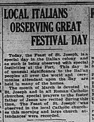 St. Joseph's Day GDT Mar 18 1924