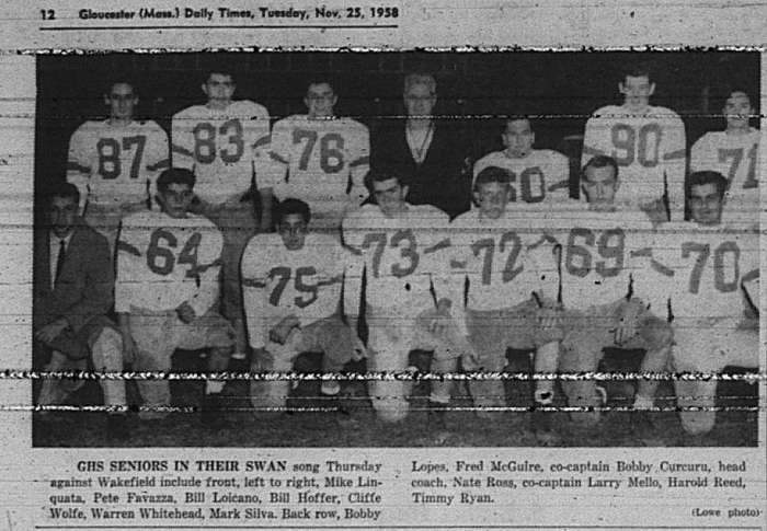 Timothy Senior game GDT Nov 25 1958