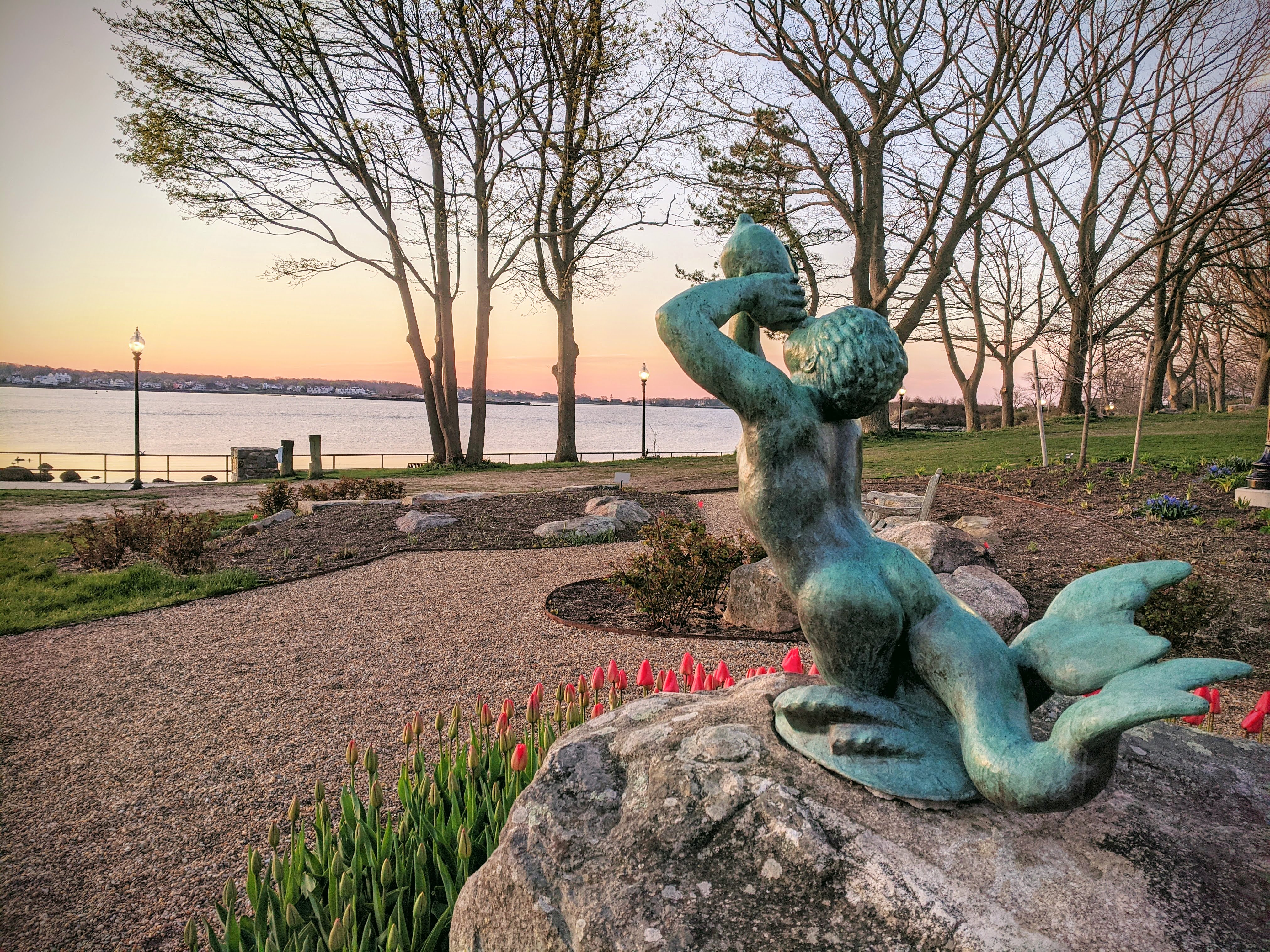 TRITON by Walker Hancock,Betty Smith Gardens,Ann Gilardi Johnson design & Generous Gardener volunt,Stacy Blvd, May 2020,Gloucester Ma.©c ryan (2)