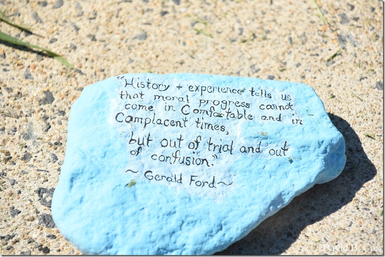 2020 6 1 Blvd painted Rocks & Protest At Rotary 010