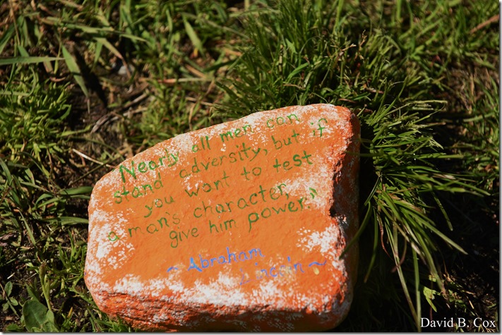 2020 6 1 Blvd painted Rocks & Protest At Rotary 021