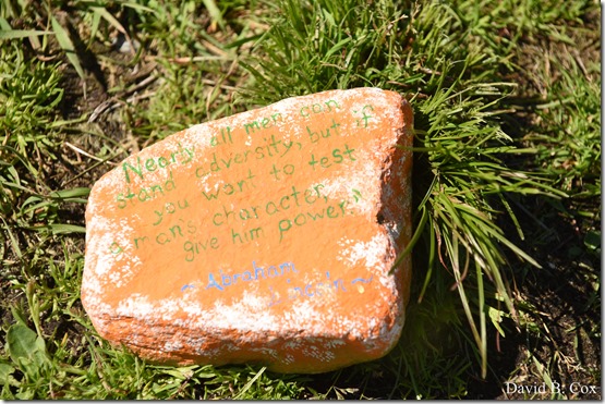 2020 6 1 Blvd painted Rocks & Protest At Rotary 022