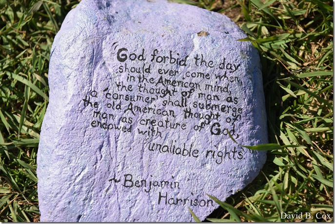 2020 6 1 Blvd painted Rocks & Protest At Rotary 024