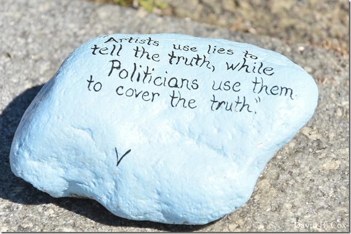 2020 6 1 Blvd painted Rocks & Protest At Rotary 028