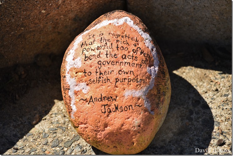 2020 6 1 Blvd painted Rocks & Protest At Rotary 042