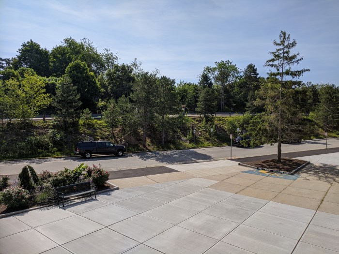 AFTER exterior- DPW renovations at O'Maley school since March 2020 Gloucester Mass_photo copyright ©c ryan