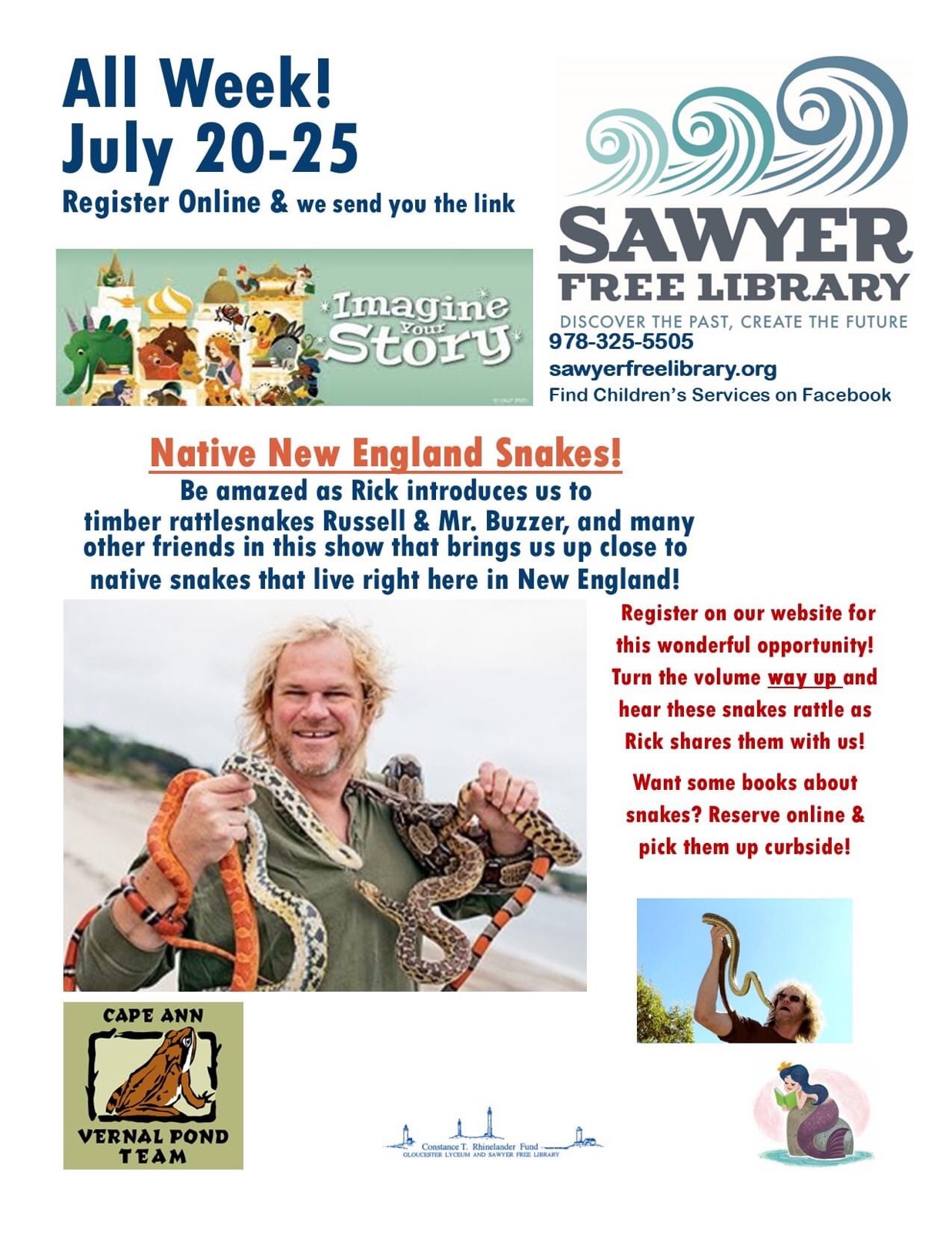 Snake - Sawyer Free Childrens Services program