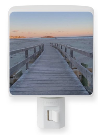 Footbridge at Dusk Night Light