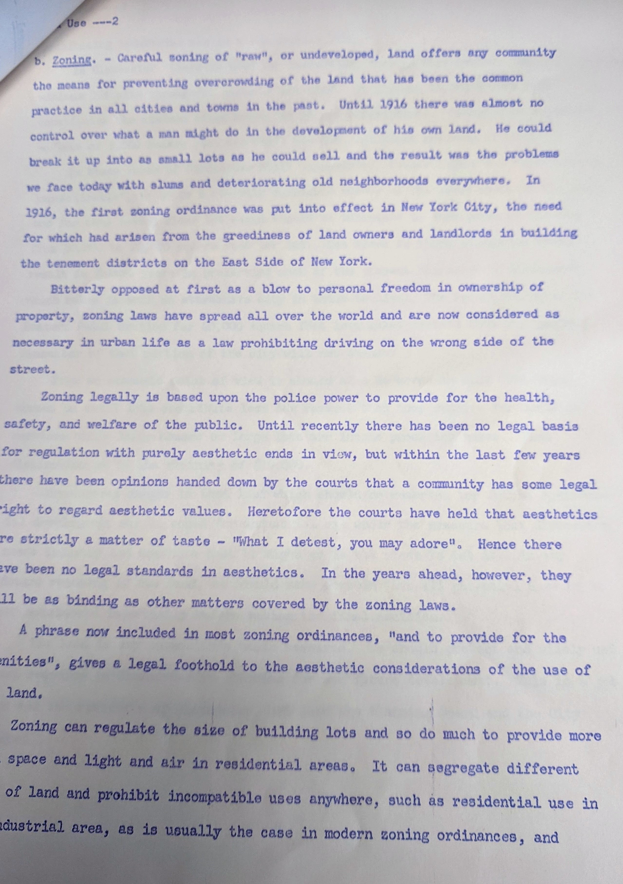 Walker Hancock and the 1958 Comprehensive Plan for Gloucester. Zoning