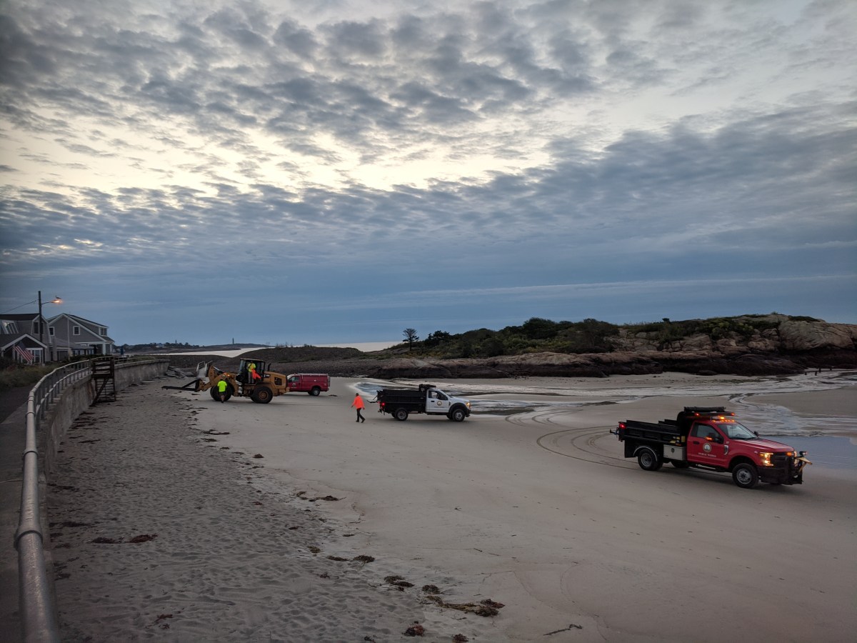 Storm prep. Long Beach photos Aug. & Sept. RockportMA Good Morning