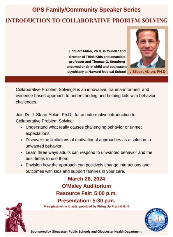 Dr. Stuart Ablon will present “Introduction to Collaborative Problem ...