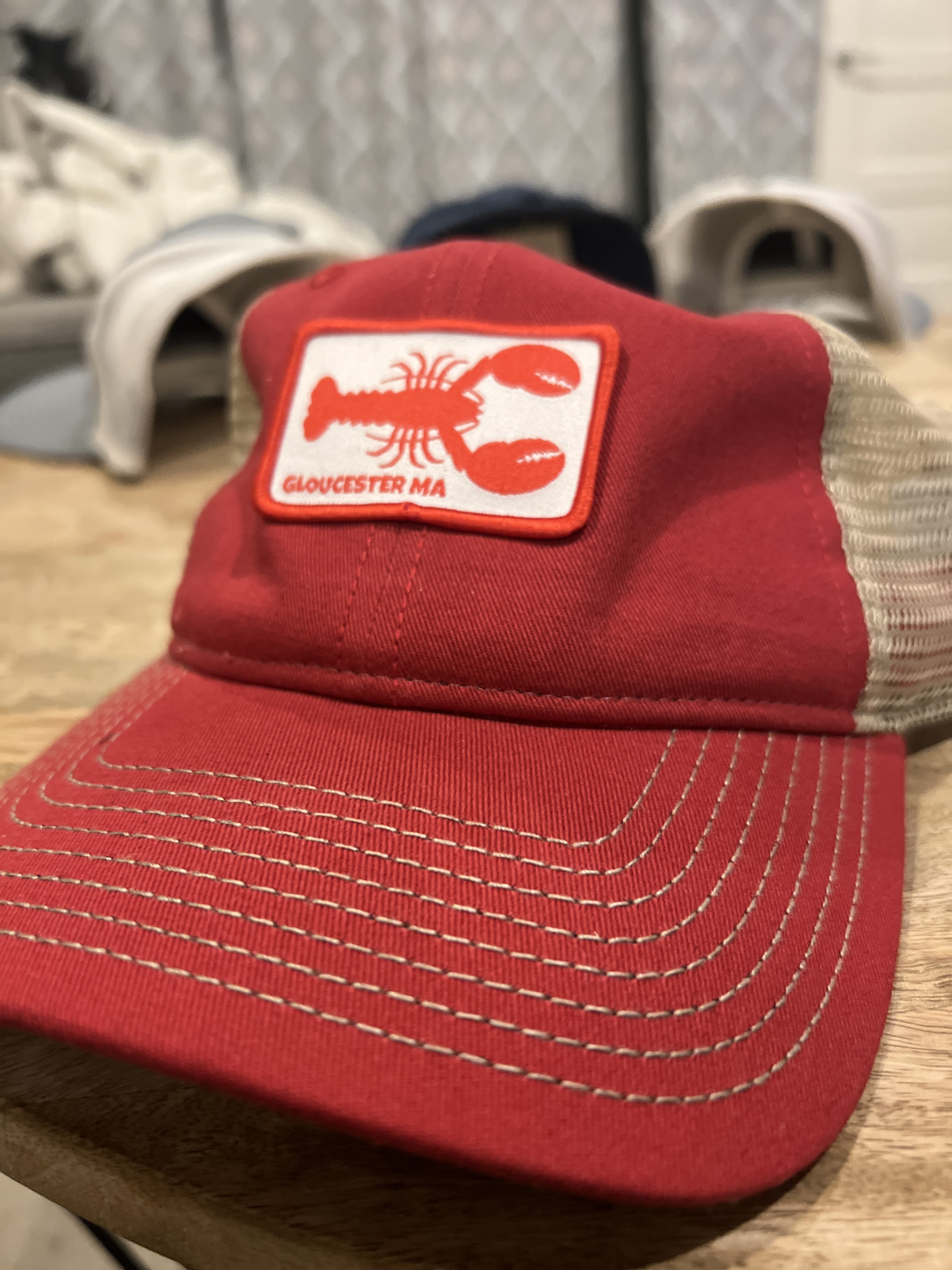 Red Unstructured Lobster Cap