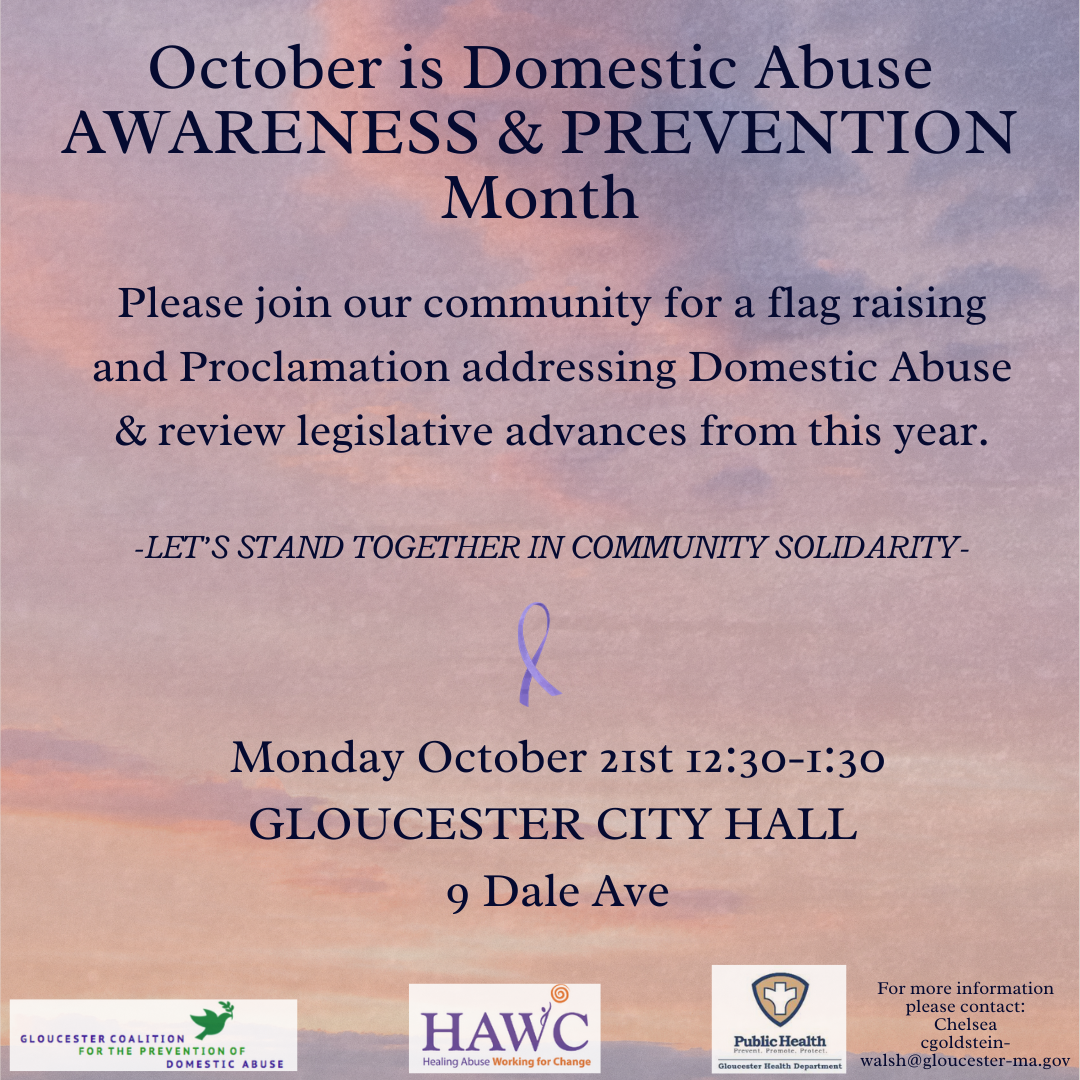 Domestic Violence Awareness Month flag raising and proclamation on ...