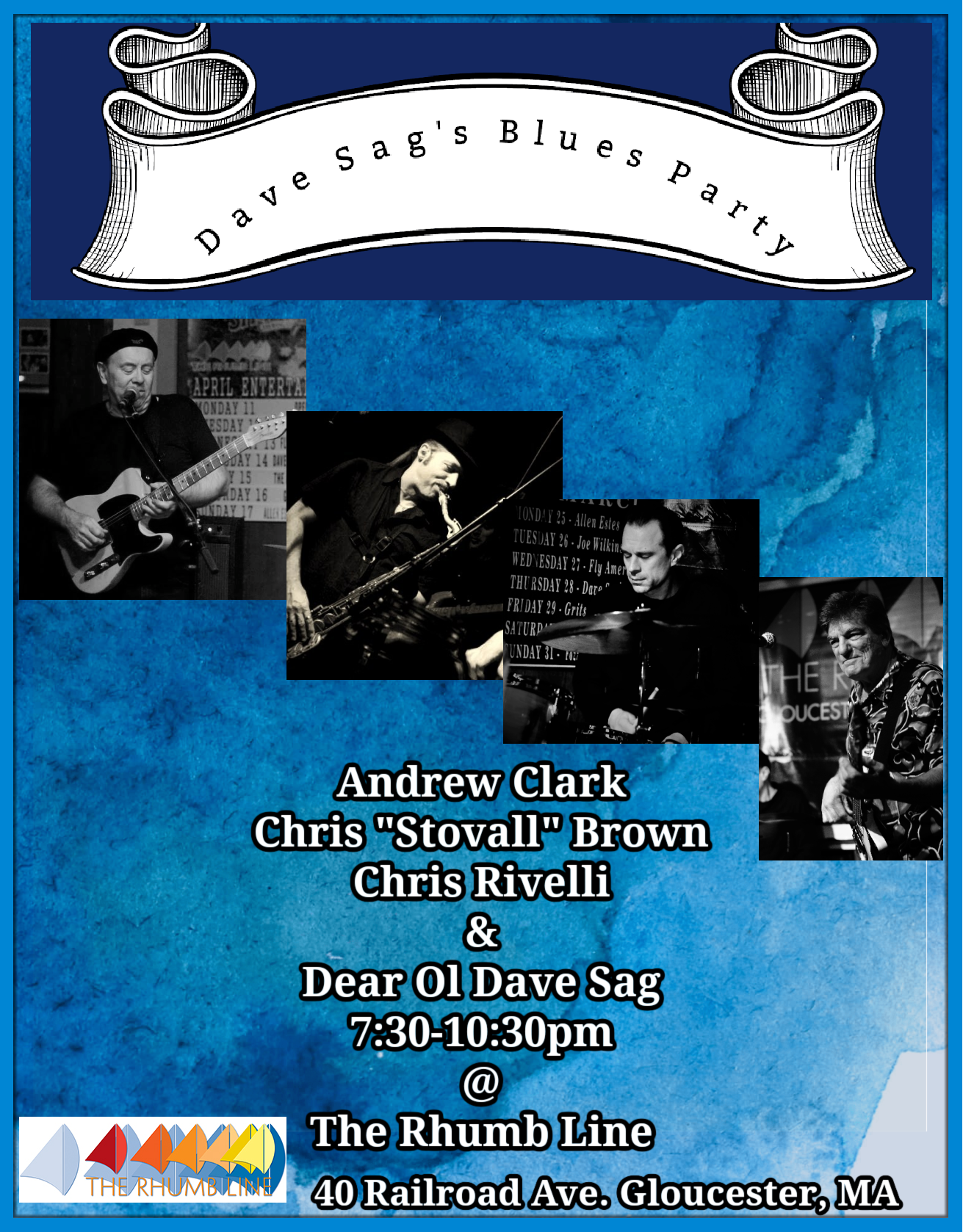 Dave Sag’s Blues Party tonight! with Andrew Clark, Chris “Stovall ...