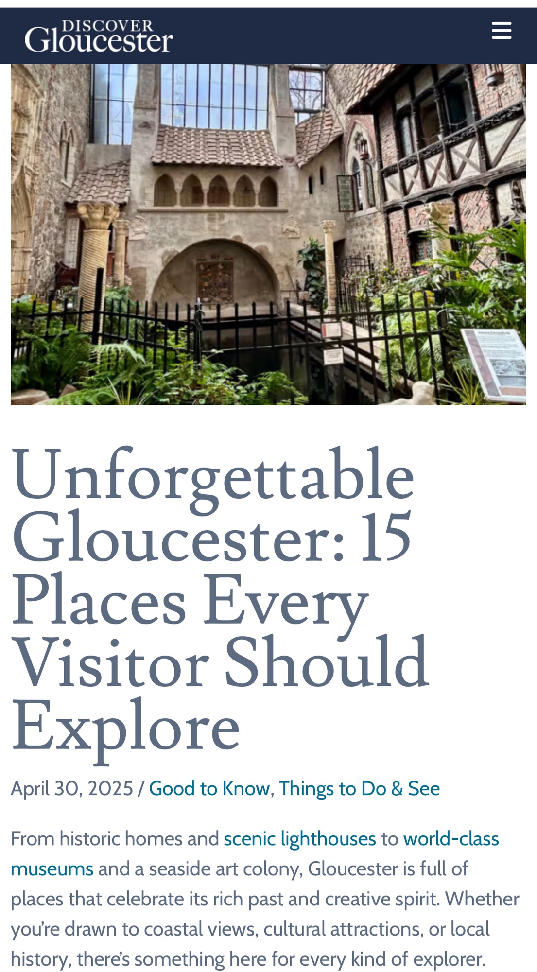 Check out the latest from Discover Gloucester – Good Morning Gloucester